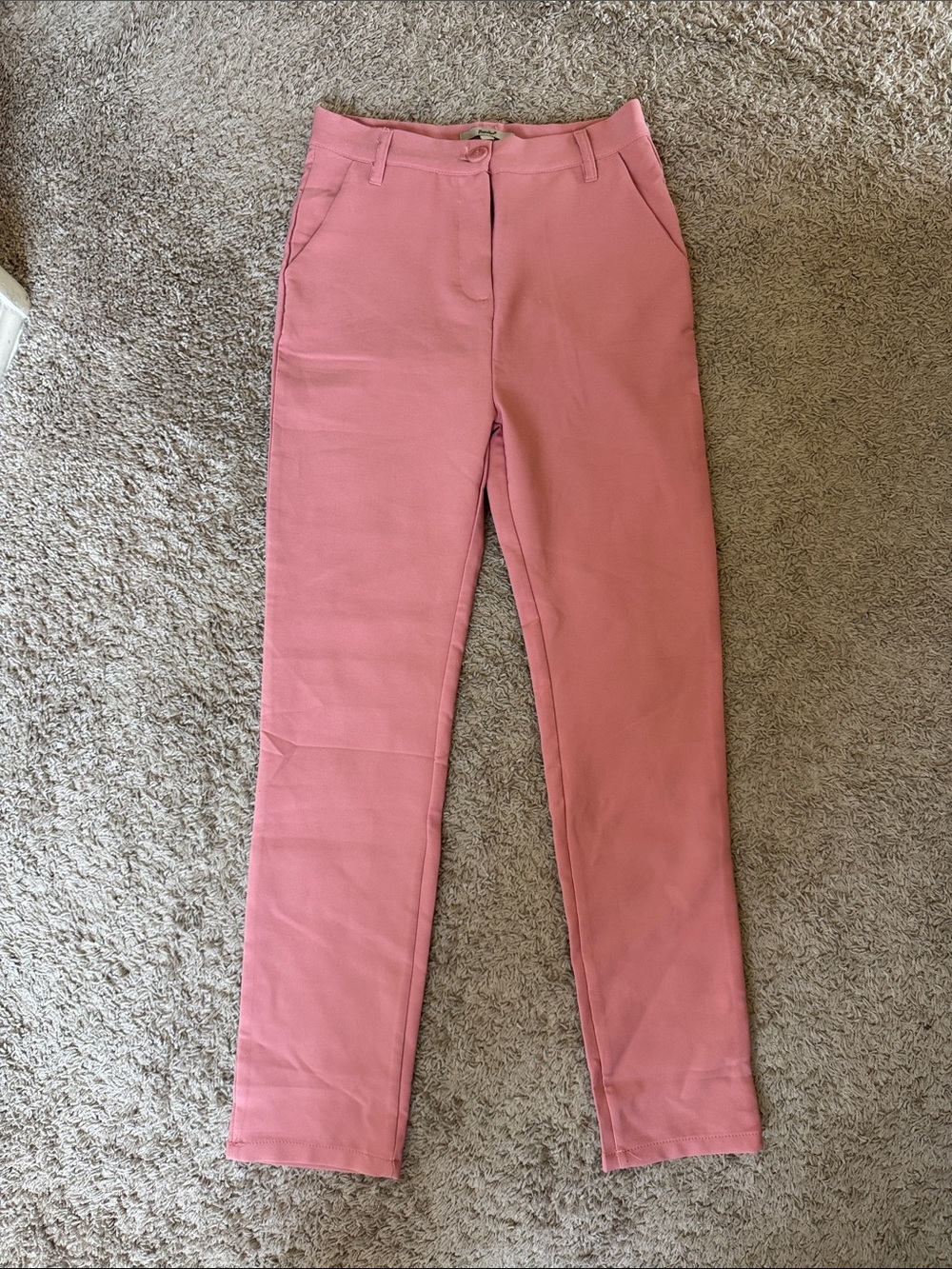 Papaya Rose Pink Straight Leg Trousers / W18